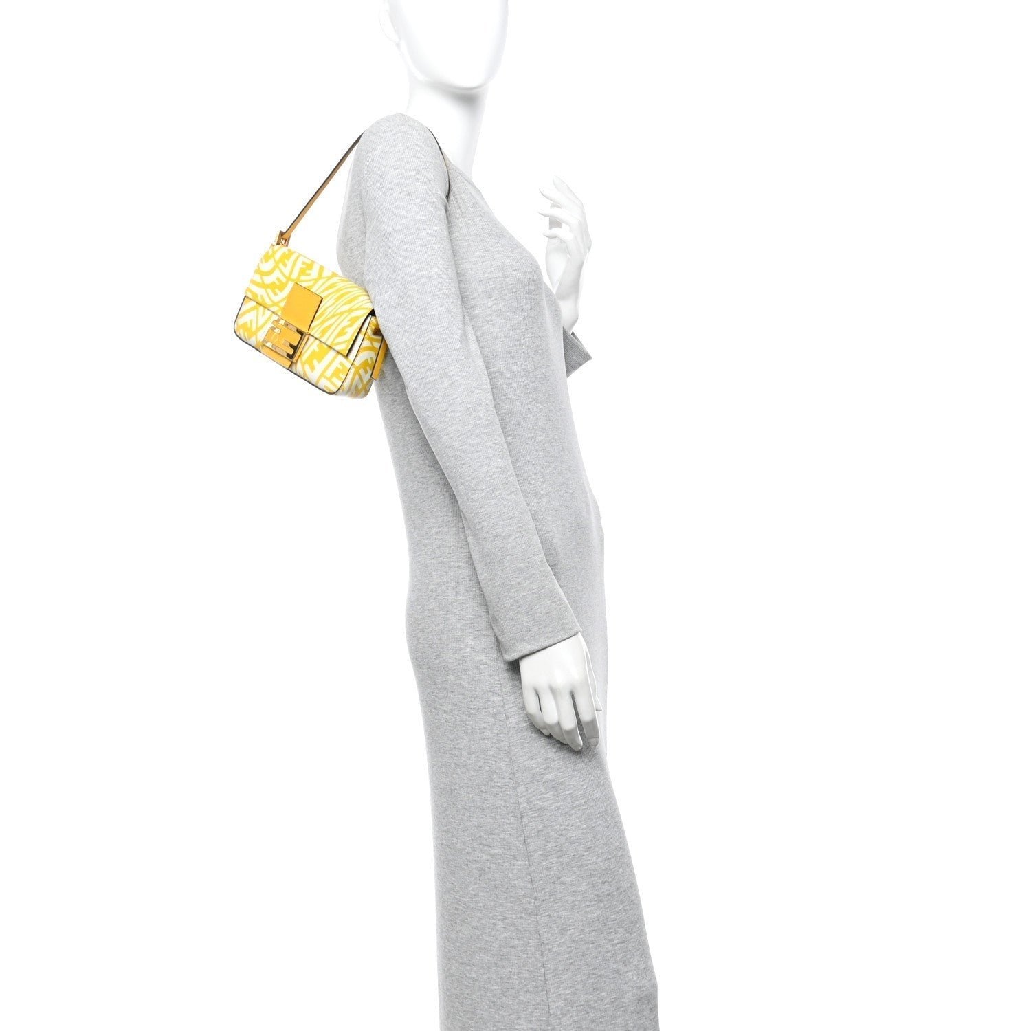 Fendi x Sarah Coleman FF Vertigo Baguette 1997 (Mimosa/White) - Image 2