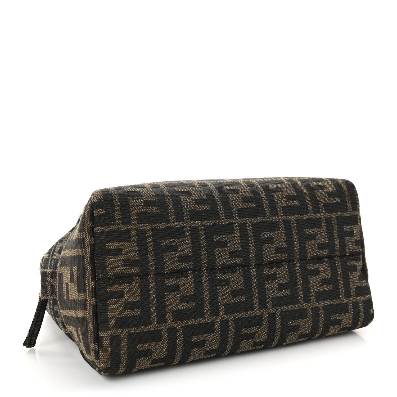 Fendi Fabric Jacquard FF 1974 Medium Trapezoid Beauty Pouch - Image 4