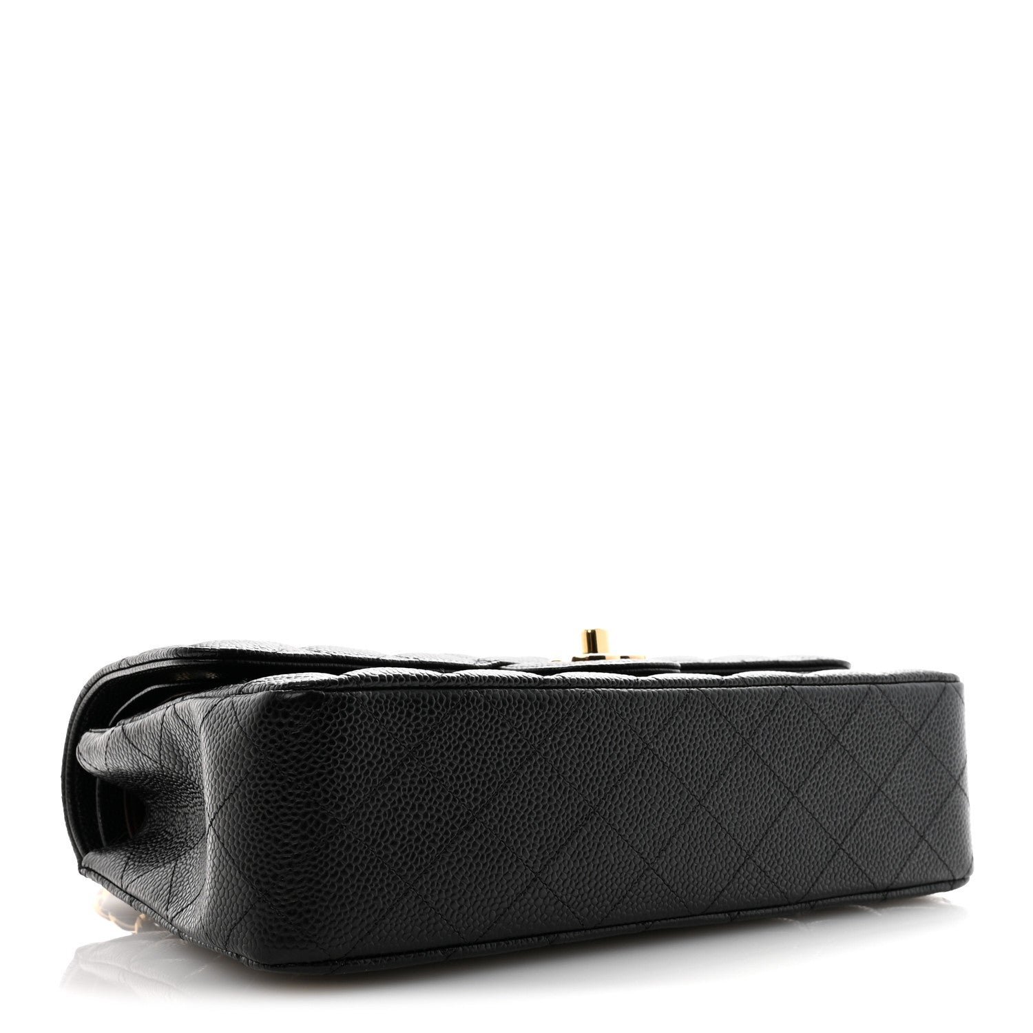 Caviar Quilted Medium Double Flap Black - Image 4