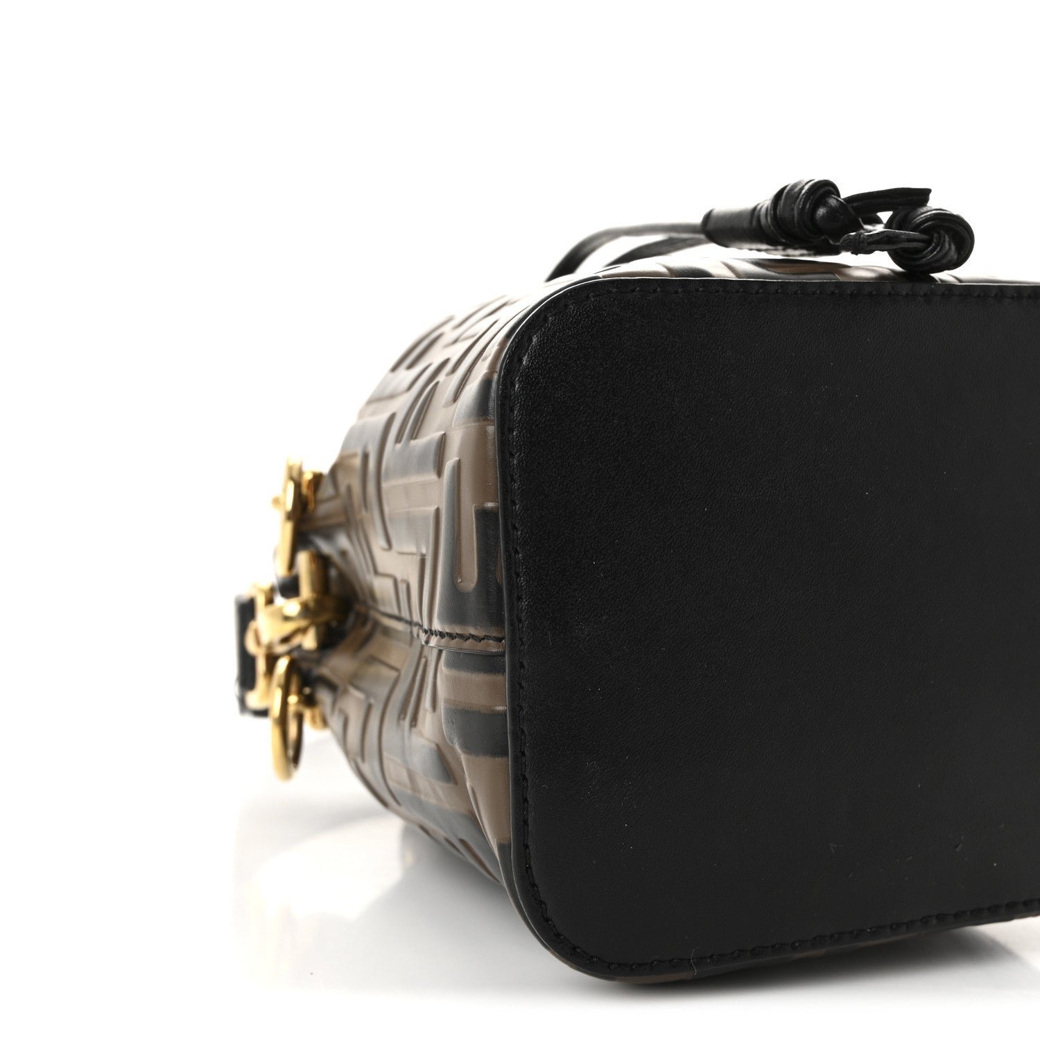 Fendi Vitello Liberty Bi-Color FF 1974 Embossed Mini Mon Tresor - Image 9