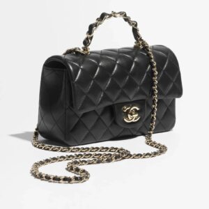 Chanel Mini Classic Handbag With Top Handle