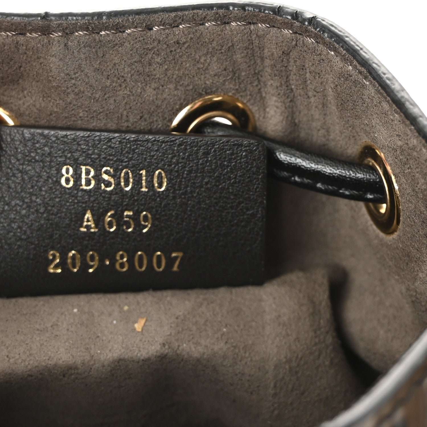 Fendi Vitello Liberty Bi-Color FF 1974 Embossed Mini Mon Tresor - Image 7