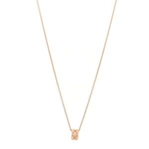 18K Beige Gold Coco Crush Round Pendant Necklace