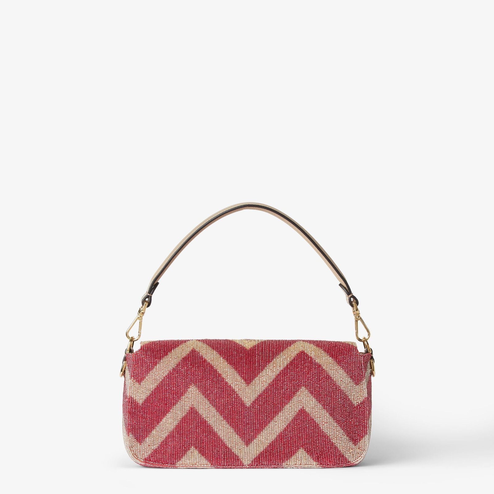 Fendi Two-Tone Beads And Fringes Baguette - Image 4