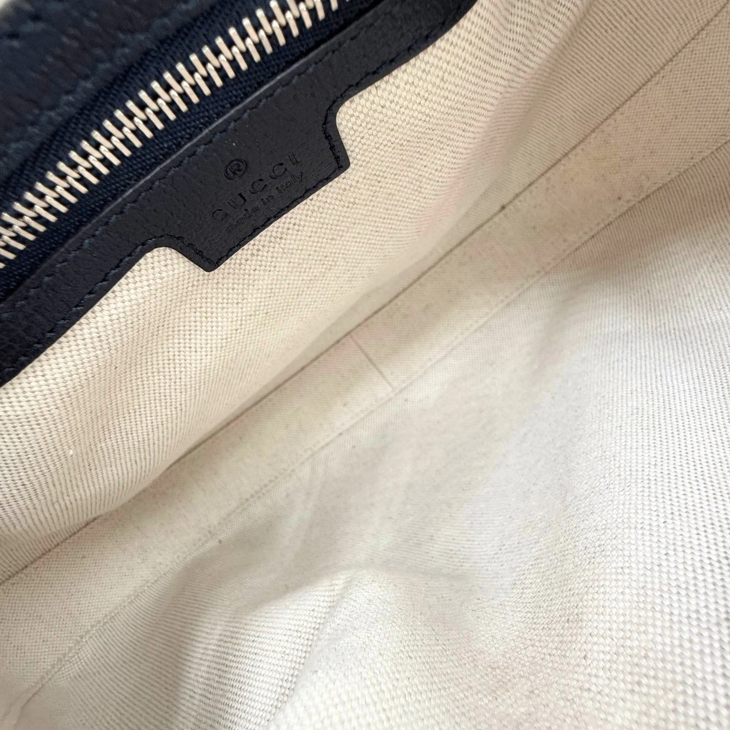 Attache Shoulder Bag Beige Supreme Monogram Calfskin Large - Image 8