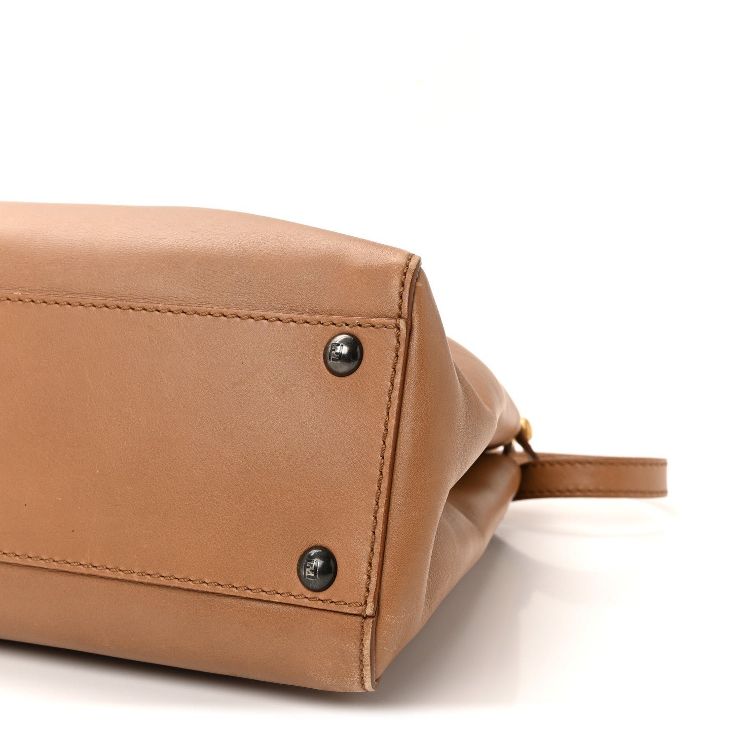 Fendi Vitello Seta Shiny Nappa Elaphe Medium Peekaboo Iconic Satchel - Image 9