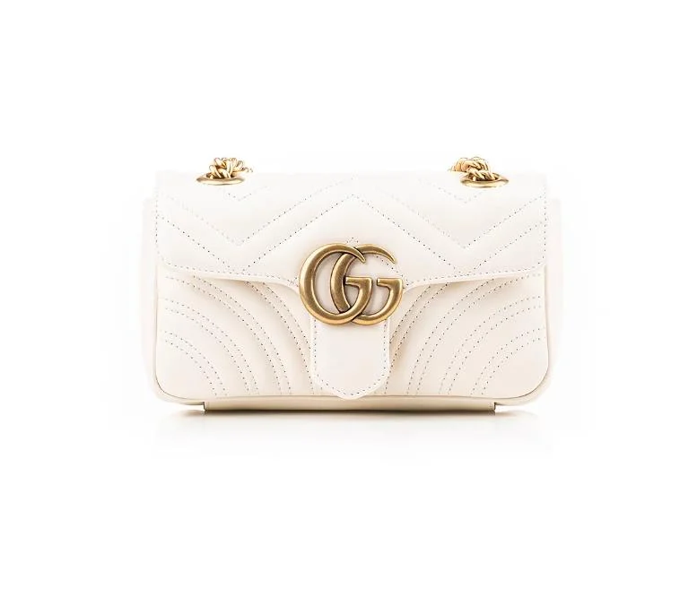 GG Marmont Mini Bag In White