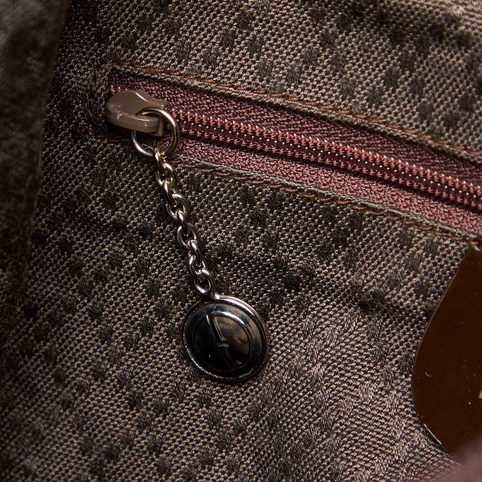 Gucci Bamboo Canvas Handbag - Image 9