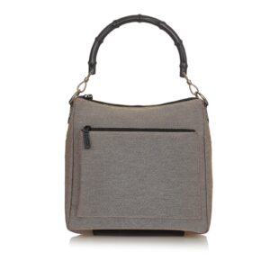 Gucci Bamboo Canvas Handbag