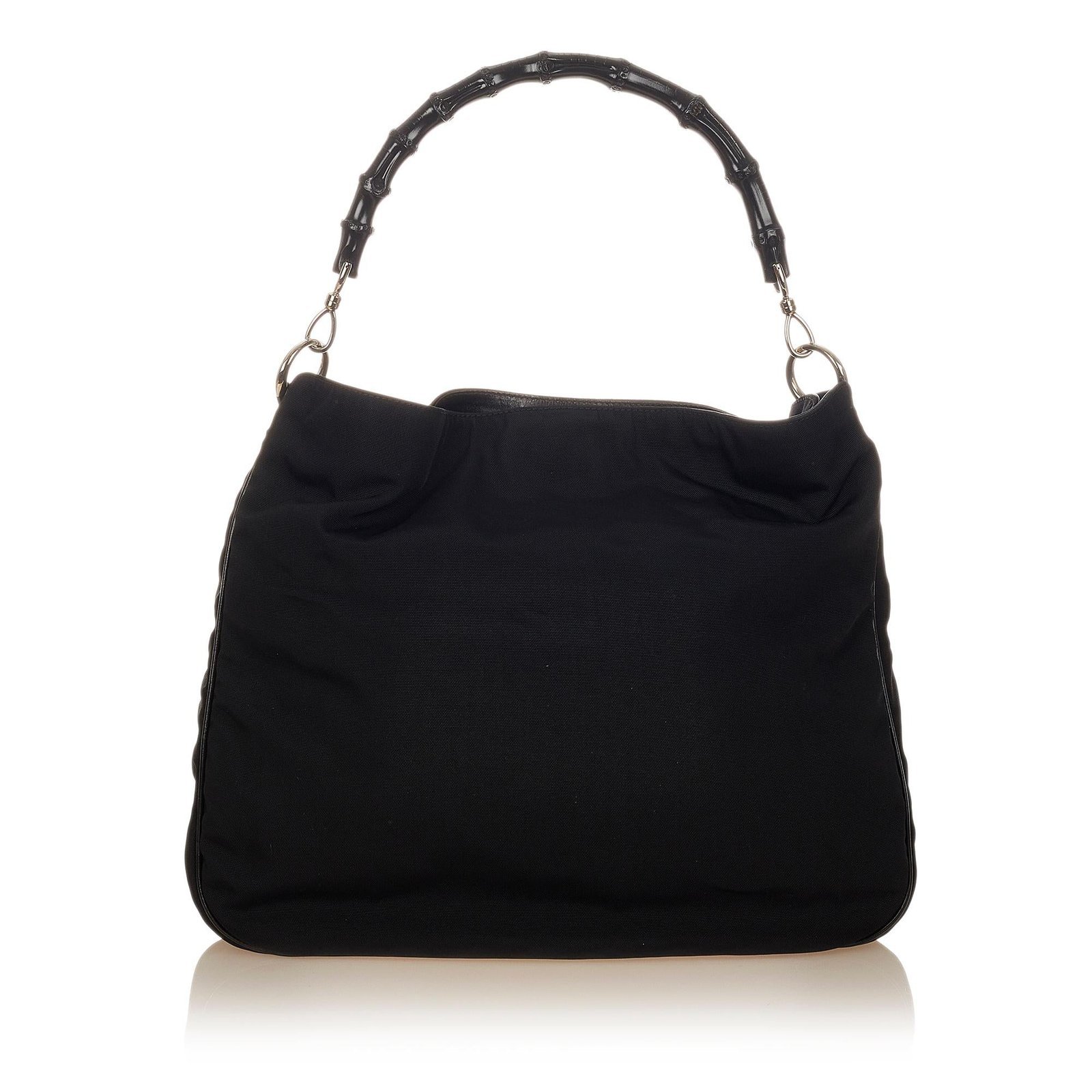 Gucci Bamboo Canvas Satchel