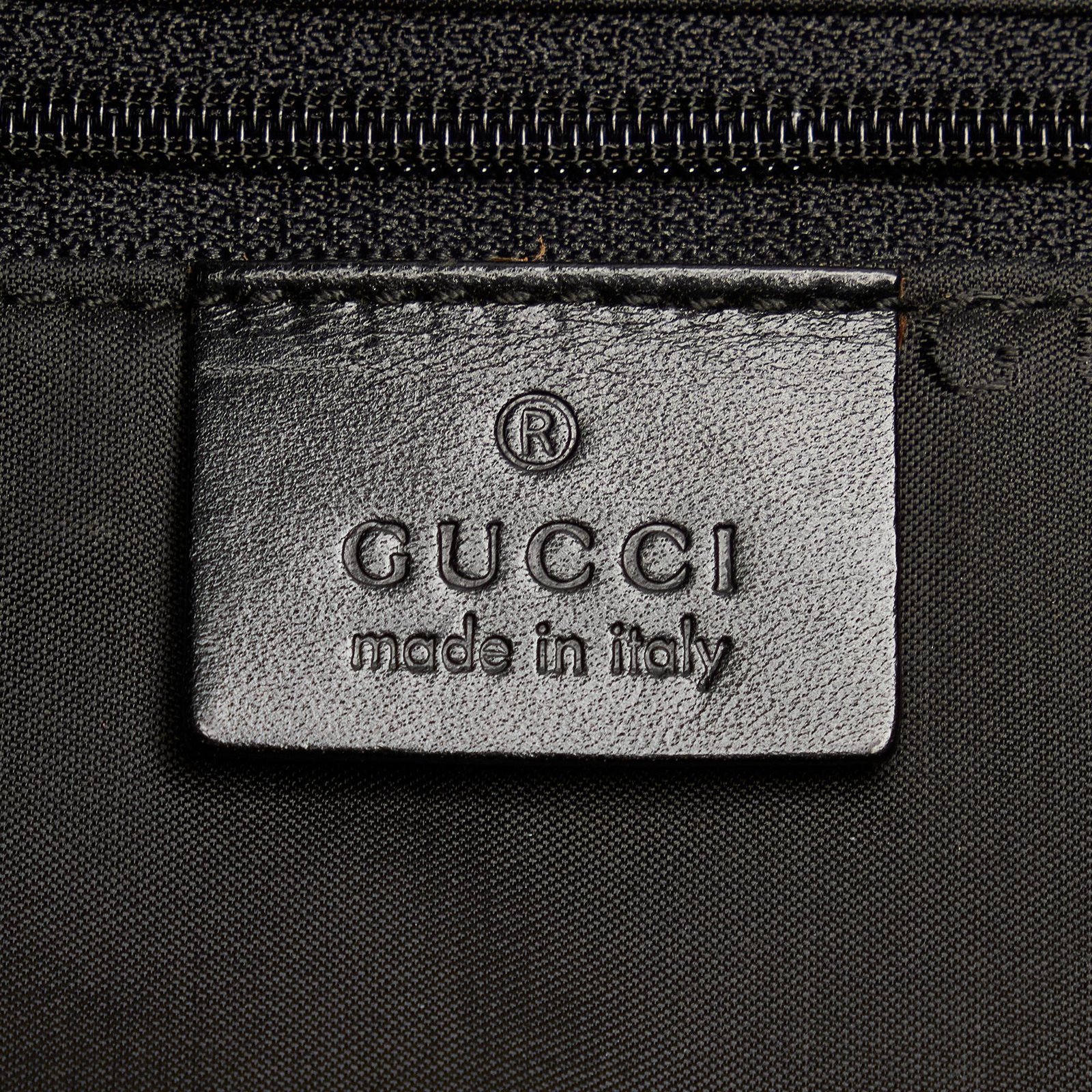 Gucci Bamboo Canvas Satchel - Image 7