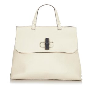 Gucci Bamboo Daily Leather Satchel