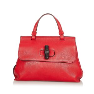 Gucci Bamboo Daily Leather Satchel