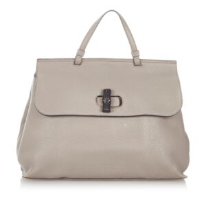 Gucci Bamboo Daily Leather Satchel