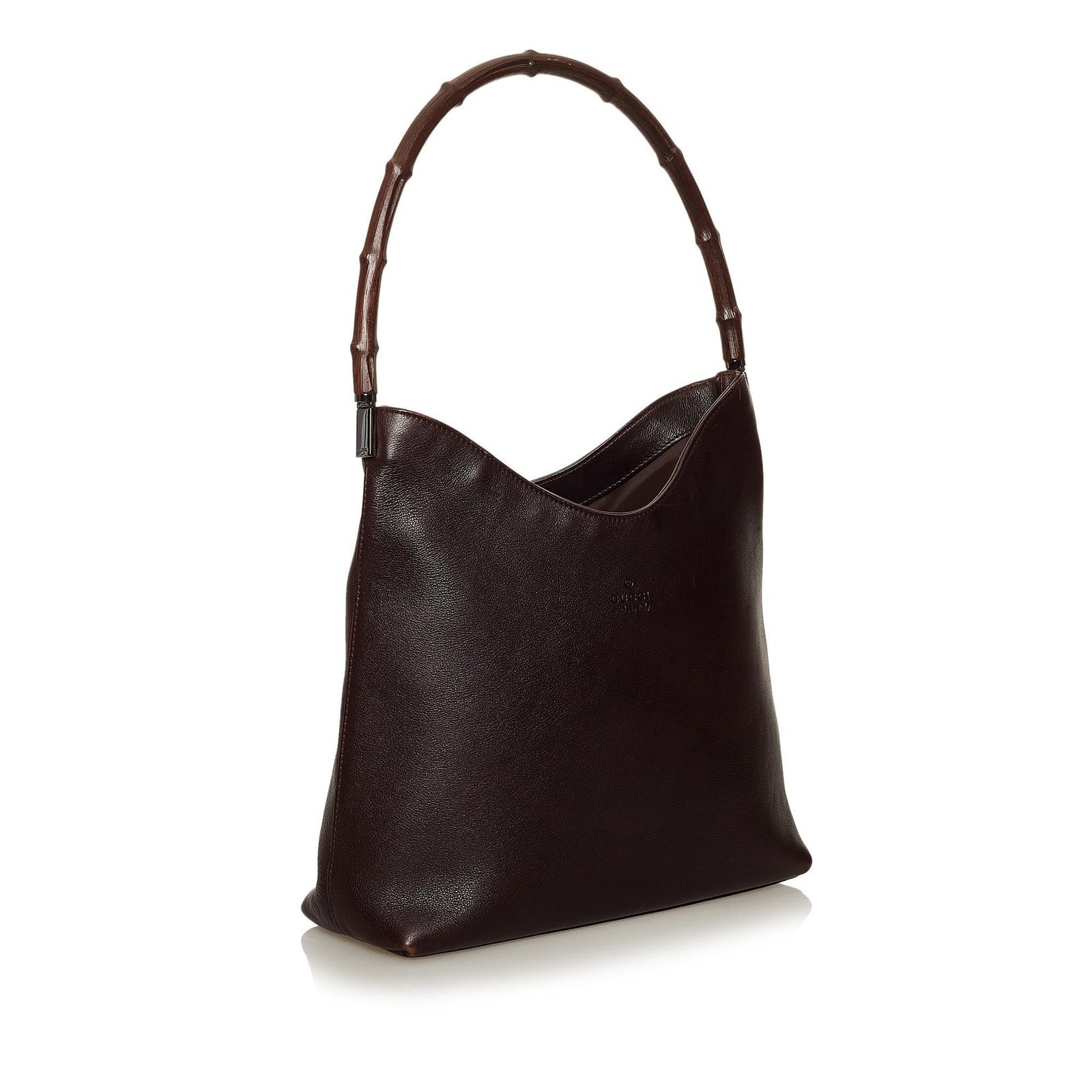 Gucci Bamboo Leather Shoulder Bag - Image 2