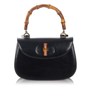 Gucci Bamboo Night Leather Satchel