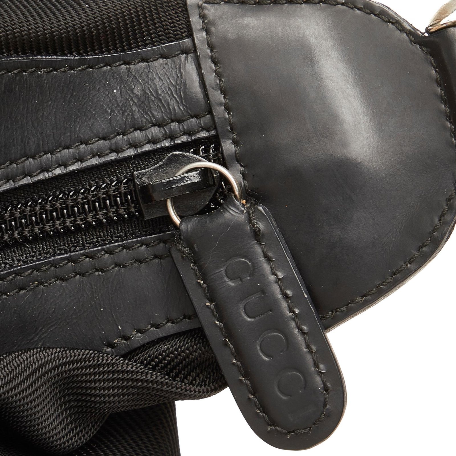 Gucci Bamboo Nylon Shoulder Bag - Image 9