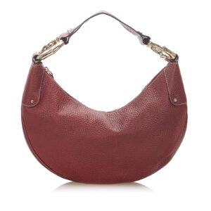 Gucci Bamboo Ring Leather Hobo Bag