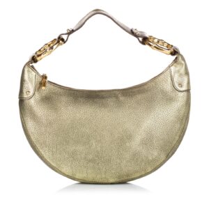 Gucci Bamboo Ring Leather Hobo Bag