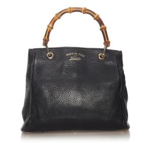 Gucci Bamboo Shopper Leather Handbag