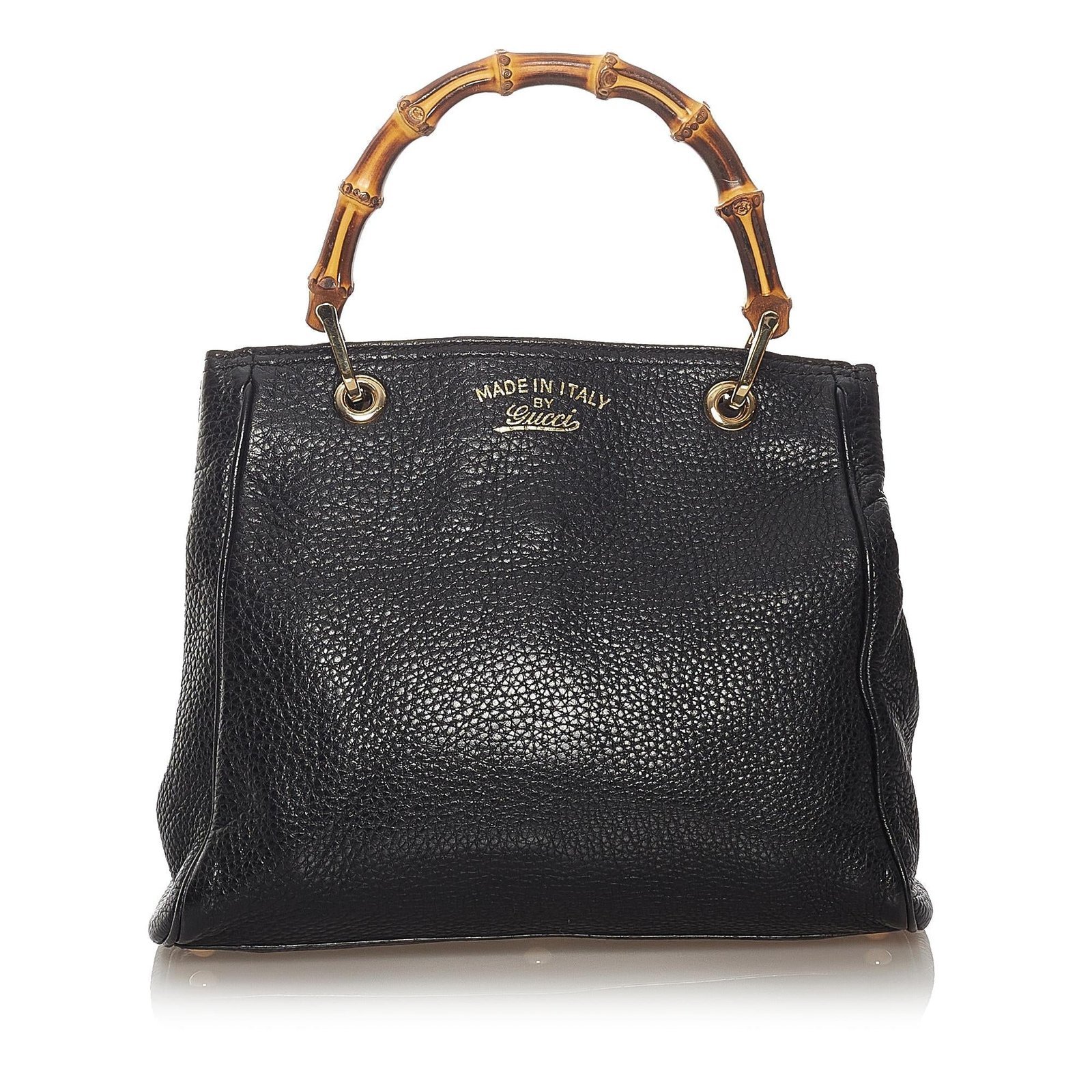 Gucci Bamboo Shopper Leather Handbag