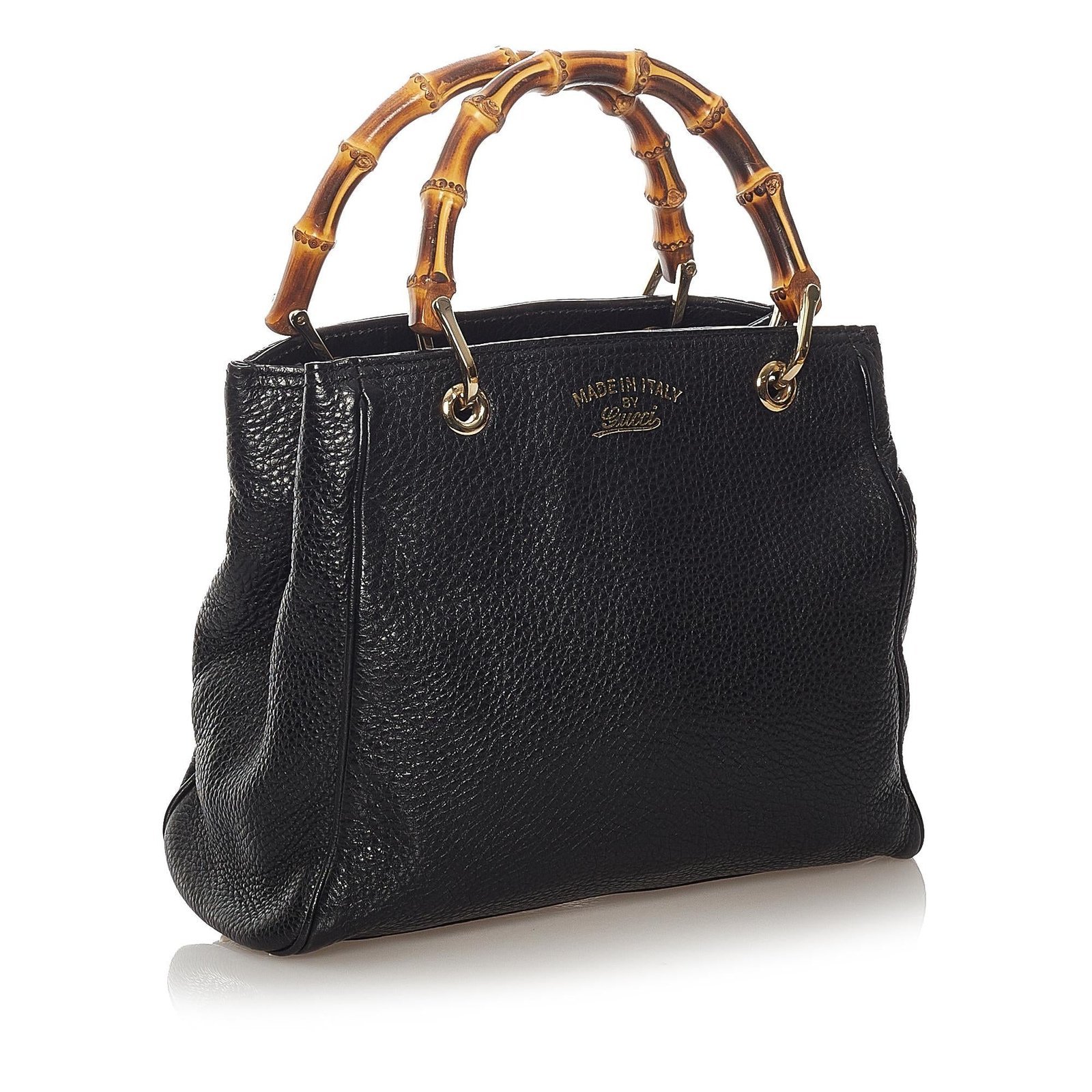 Gucci Bamboo Shopper Leather Handbag - Image 2