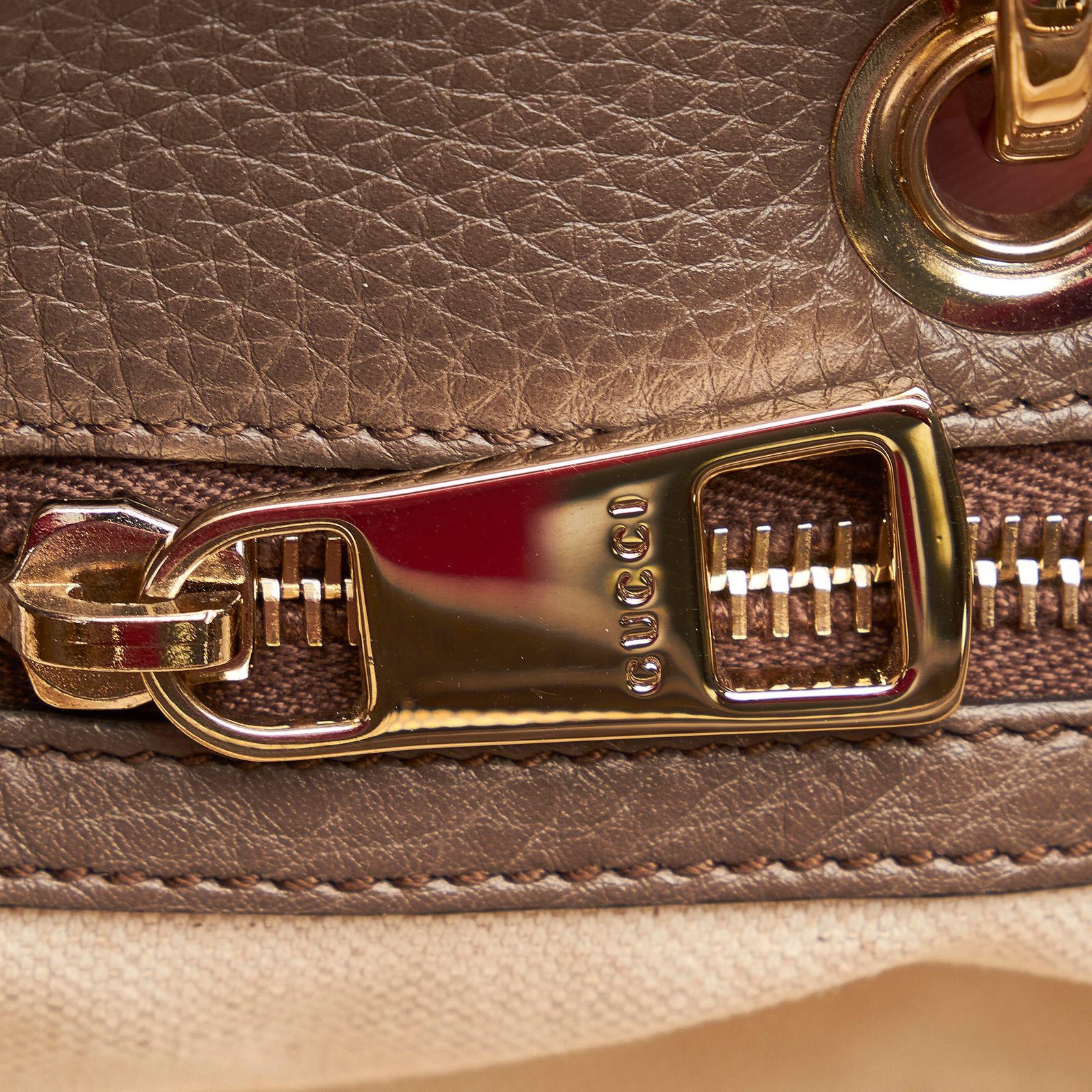 Gucci Bamboo Shopper Leather Satchel - Image 10