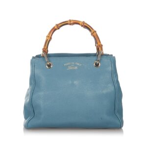 Gucci Bamboo Shopper Leather Satchel