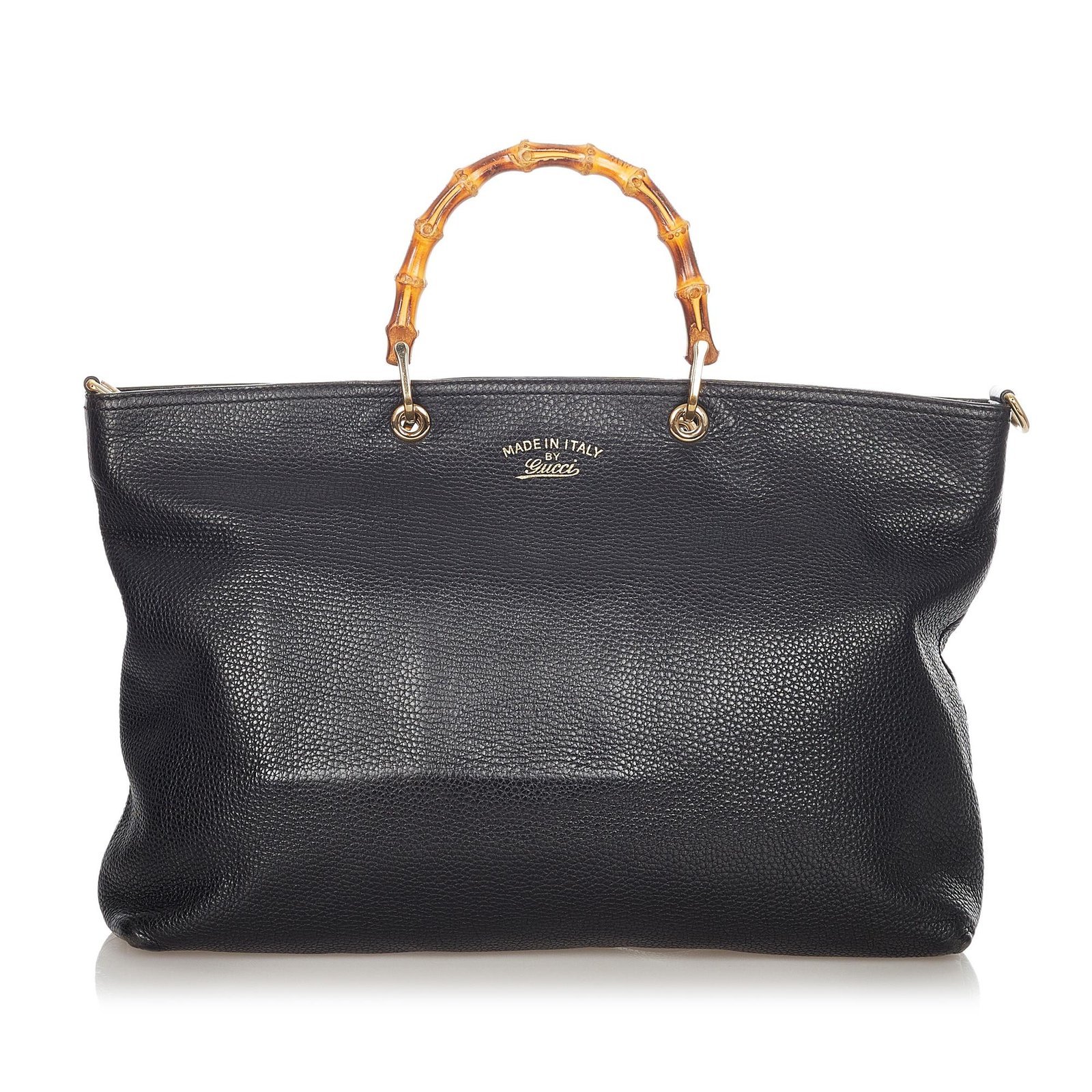 Gucci Bamboo Shopper Leather Tote Bag