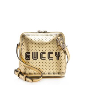 Gucci Calfskin Star Print Guccy Mini Shoulder Bag