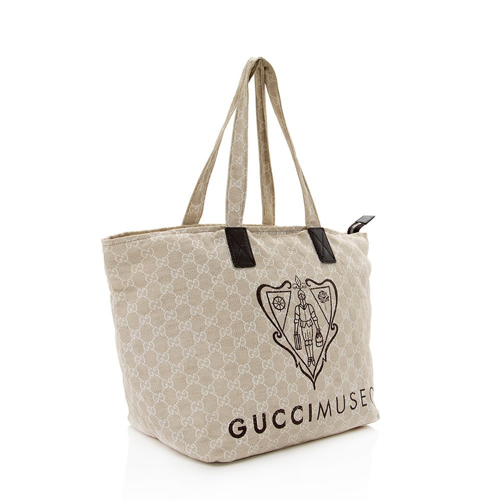 Gucci Canvas Museo Tote - Image 2