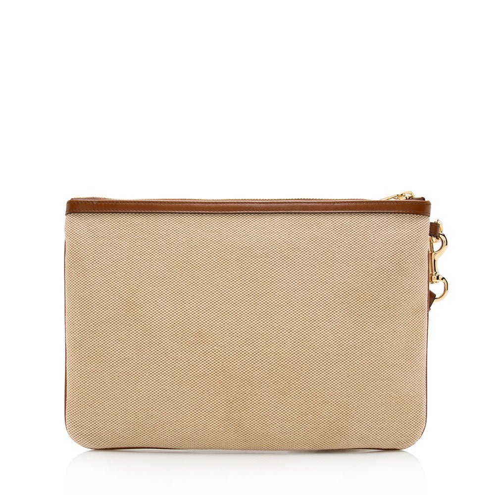 Gucci Canvas Vintage Web Wristlet - Image 3