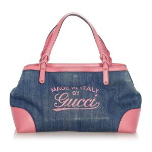 Gucci Craft Denim Tote Bag