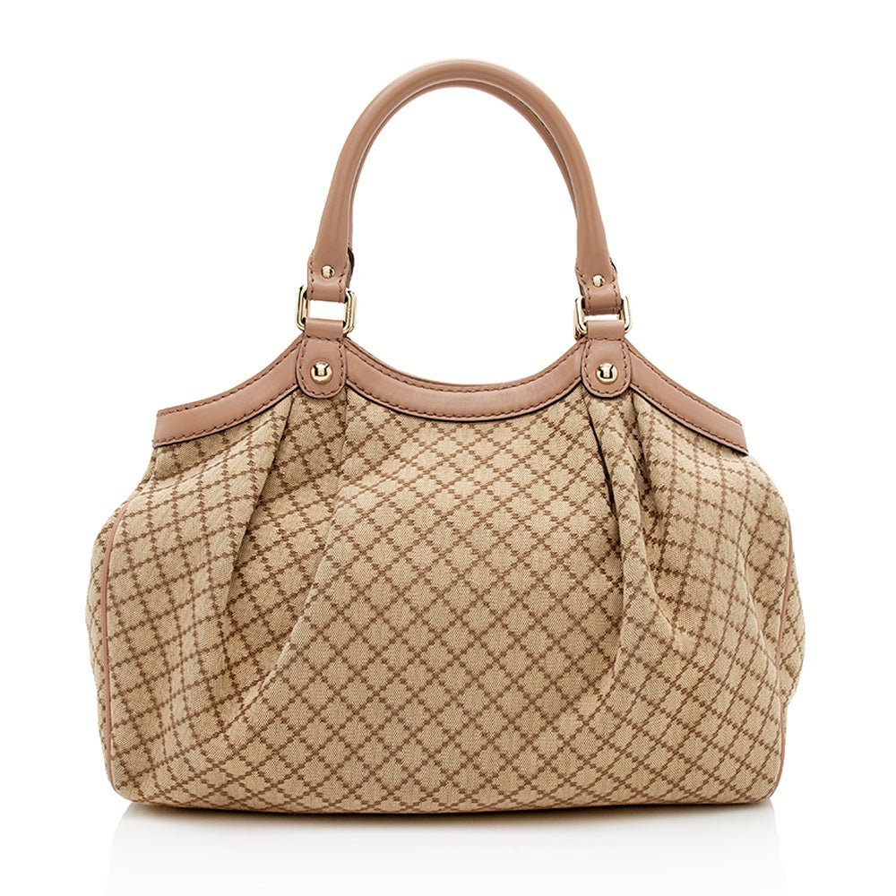 Gucci Diamante Canvas Sukey Medium Tote - Image 3