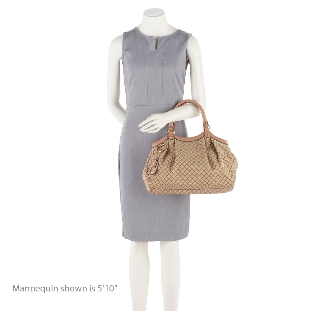 Gucci Diamante Canvas Sukey Medium Tote - Image 5