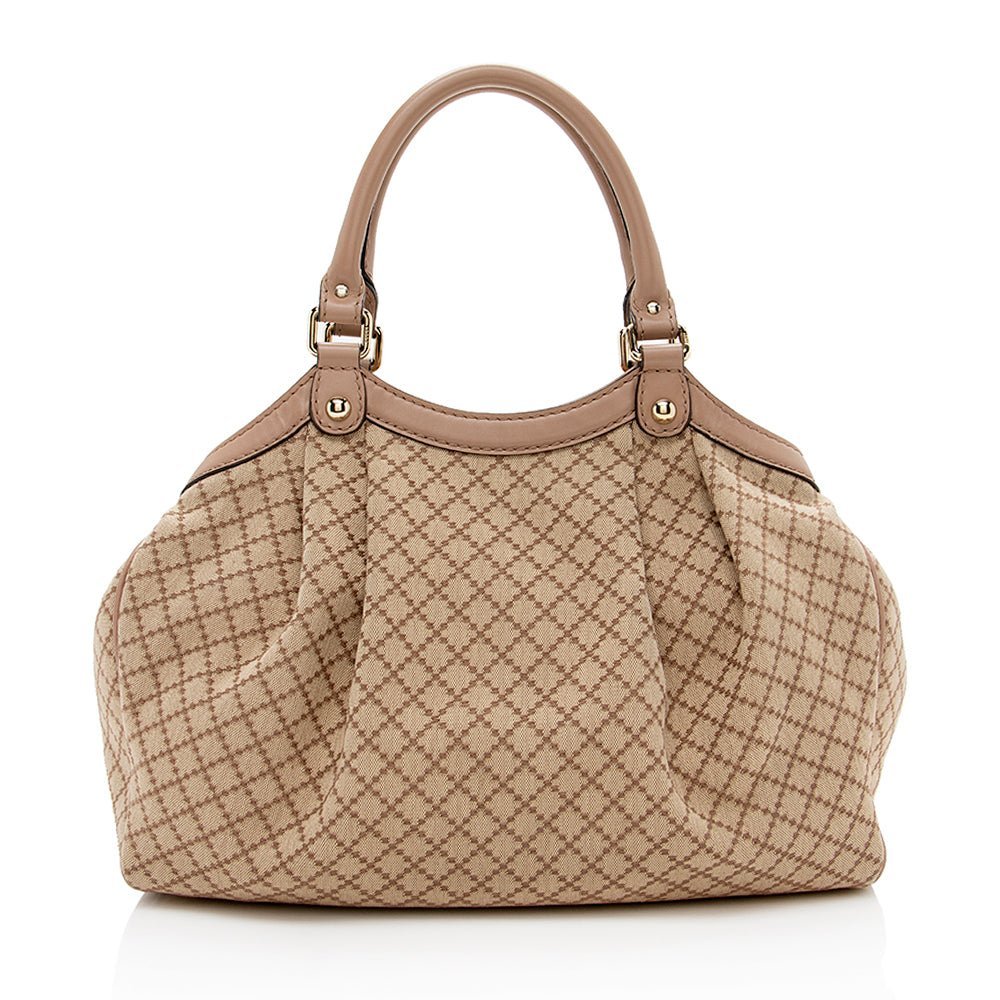 Gucci Diamante Canvas Sukey Medium Tote - Image 3