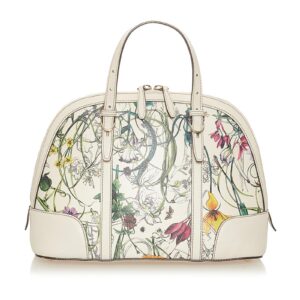 Gucci Flora Nice Coated Canvas Satchel