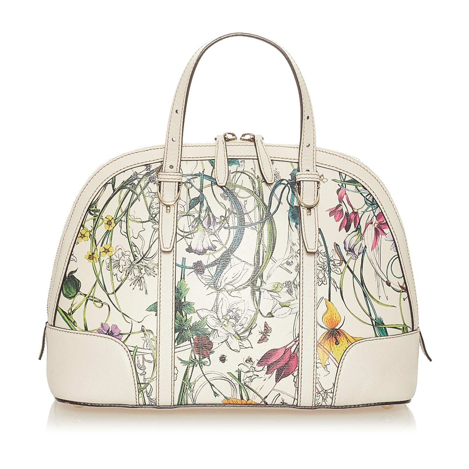 Gucci Flora Nice Coated Canvas Satchel