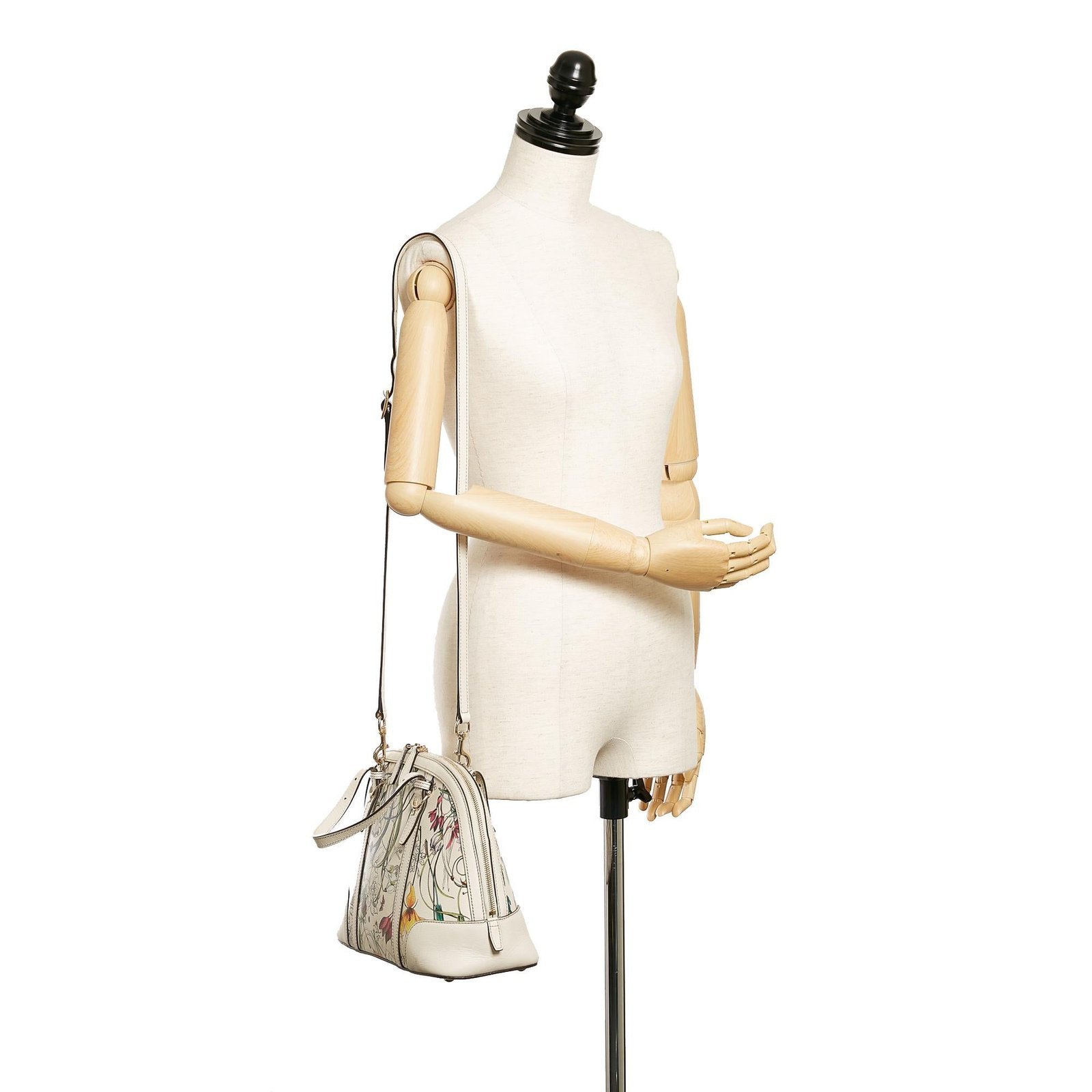 Gucci Flora Nice Coated Canvas Satchel - Image 5