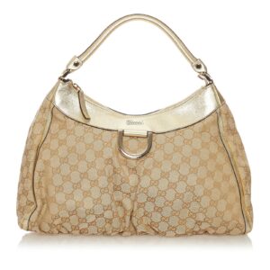 Gucci GG Canvas Abbey D-Ring Shoulder Bag