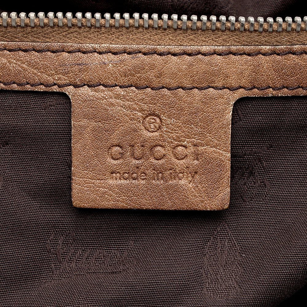 Gucci GG Canvas Bamboo Bar Large Tote - FINAL SALE - Image 8