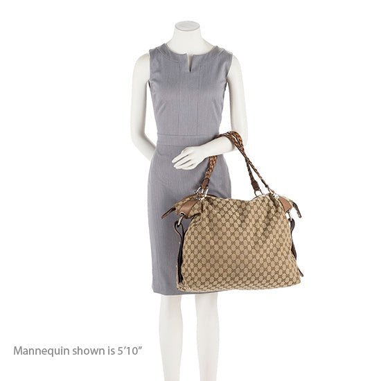 Gucci GG Canvas Bamboo Bar Large Tote - FINAL SALE - Image 5