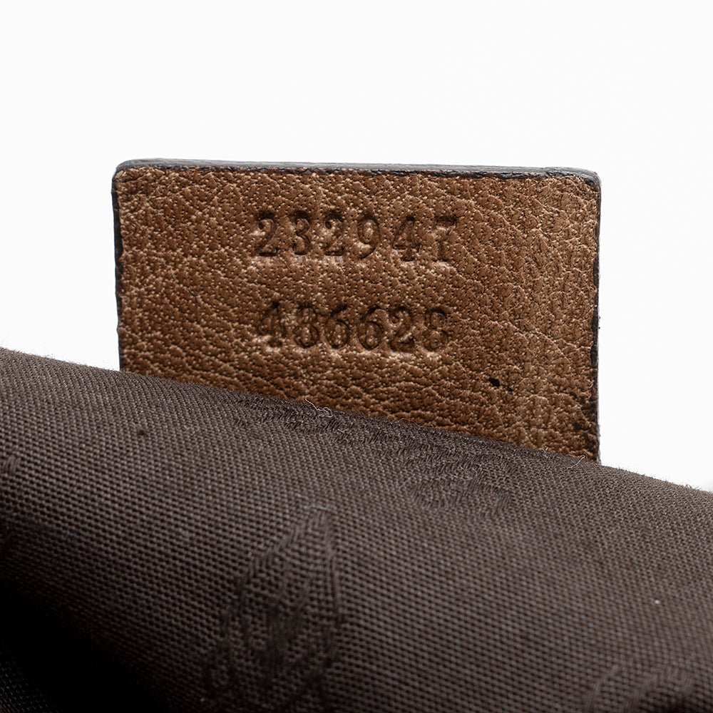 Gucci GG Canvas Bamboo Bar Medium Tote - FINAL SALE - Image 6