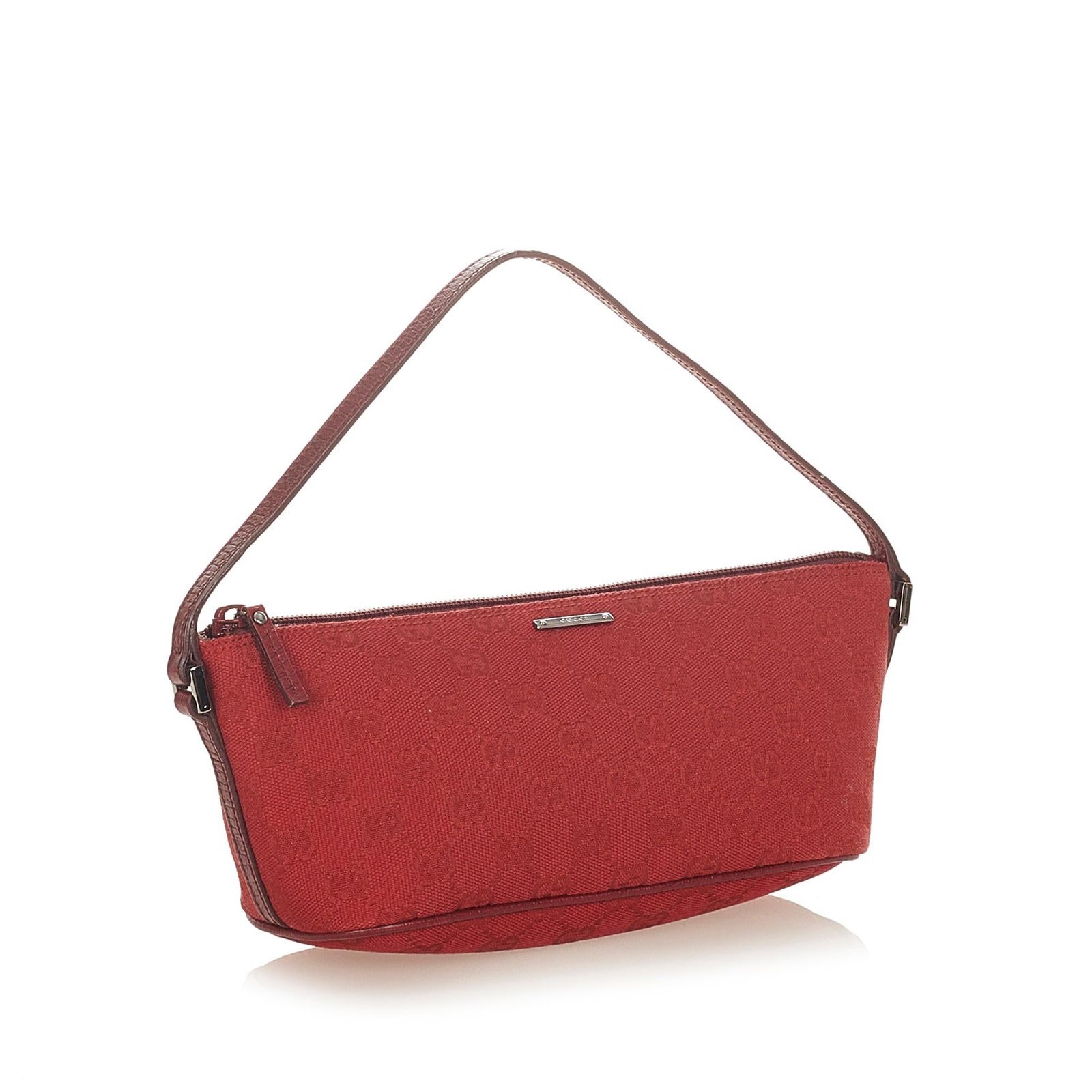 Gucci GG Canvas Boat Baguette - Image 2