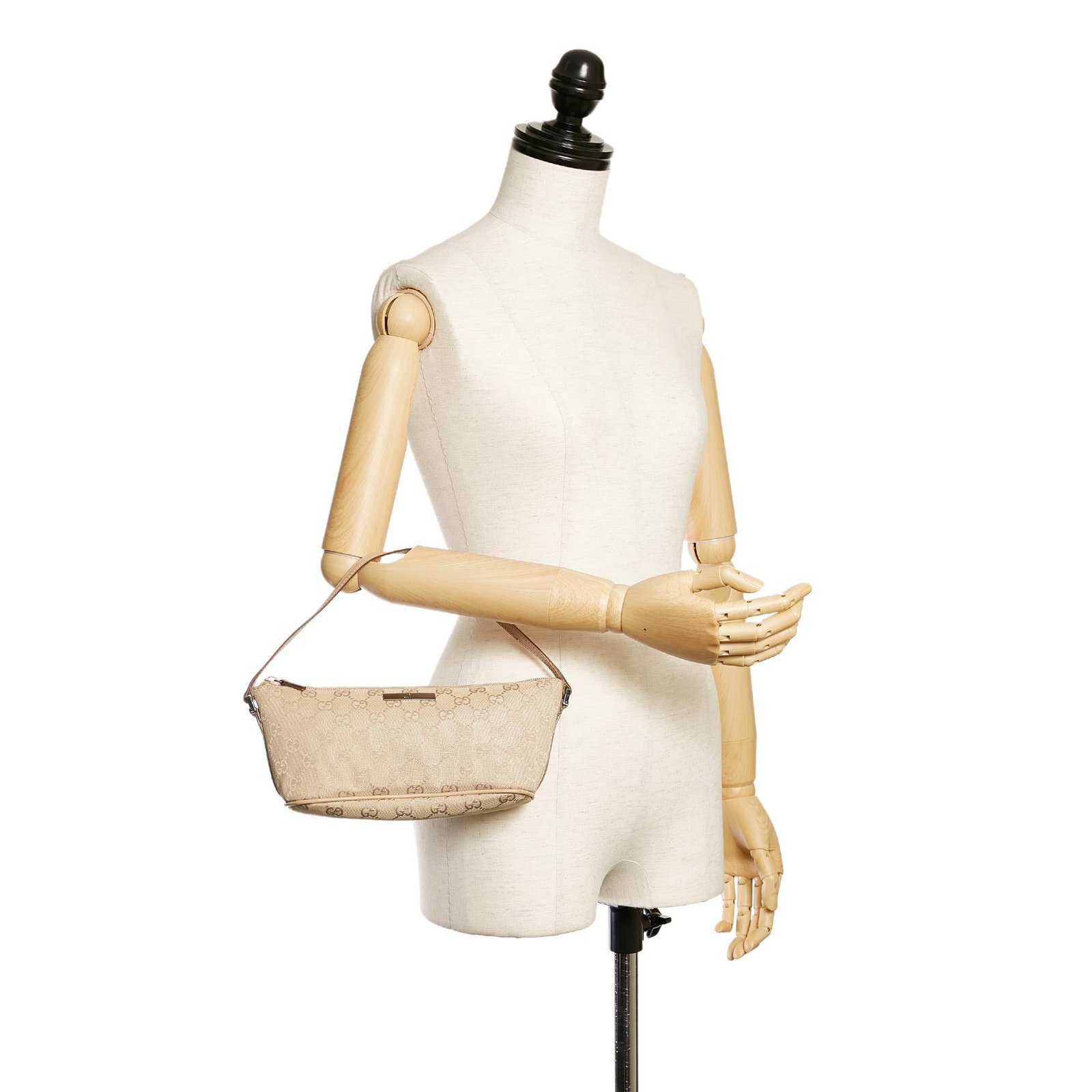 Gucci GG Canvas Boat Baguette - Image 5