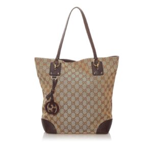 Gucci GG Canvas Charm Tote Bag