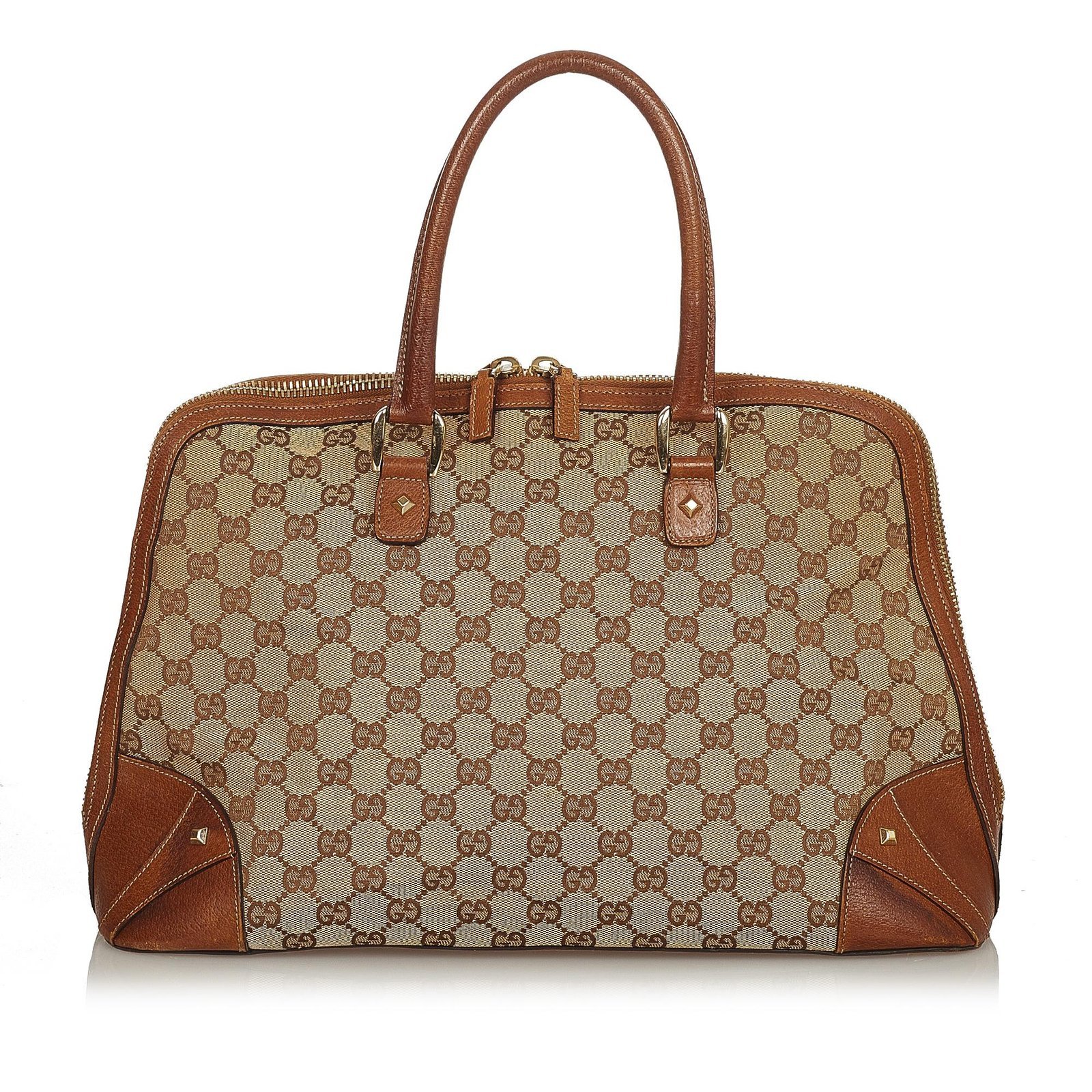 Gucci GG Canvas Dome Nail Handbag