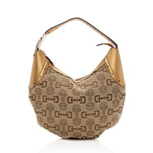 Gucci GG Canvas Horsebit Glam Hobo - FINAL SALE