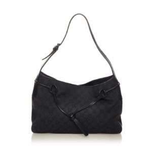 Gucci GG Canvas Horsebit Shoulder Bag