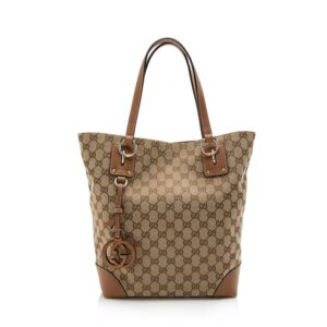 Gucci GG Canvas Medium Charm Tote